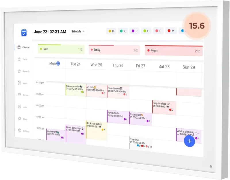 DASFIWO 15.6 Inch Smart Digital Calendar